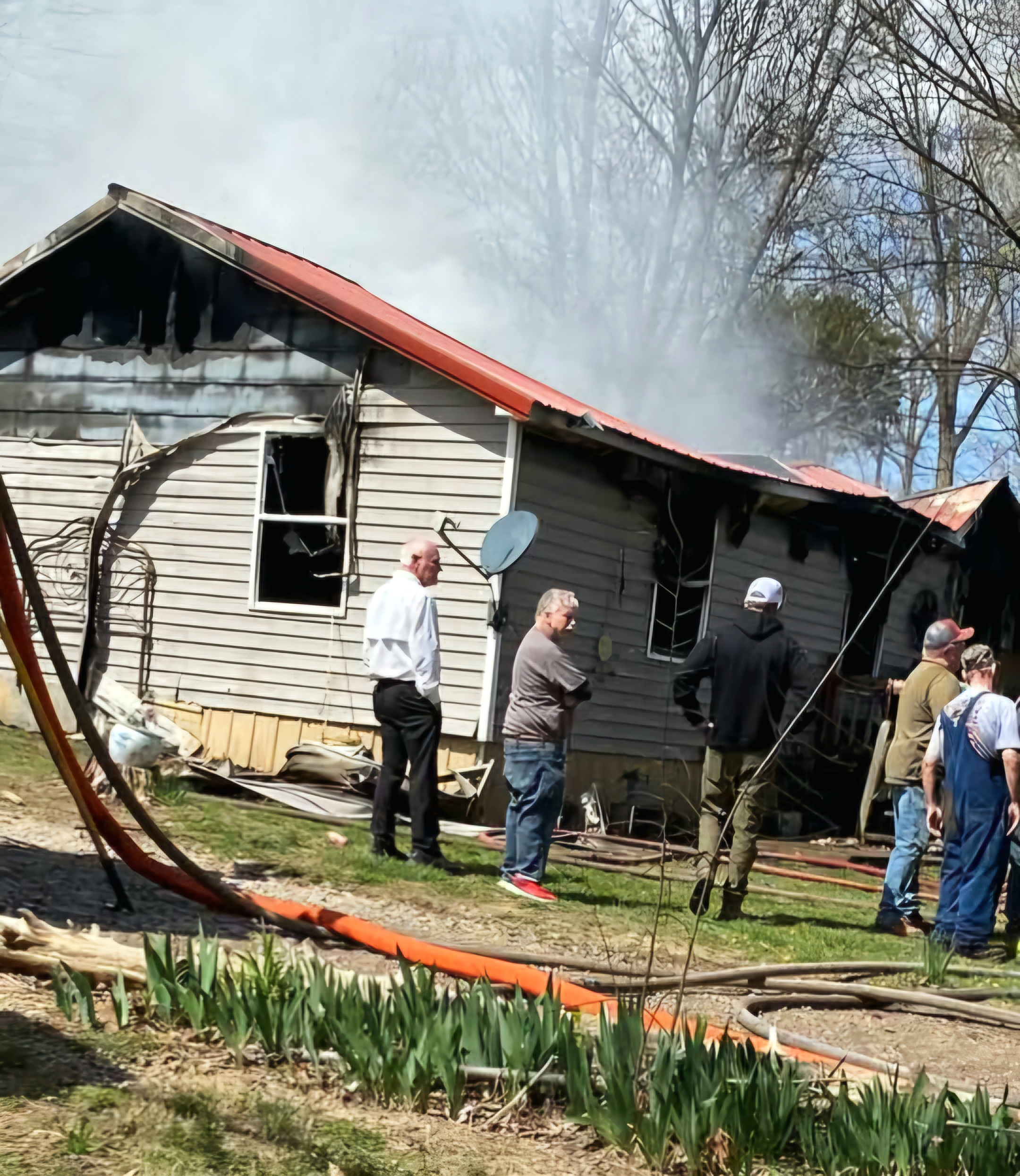 Chaplains at House Fire