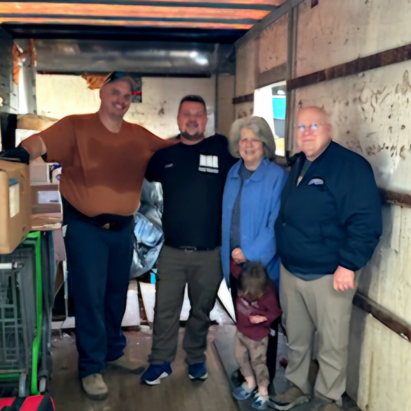 Mountain Missions picking up items for Eastern KY