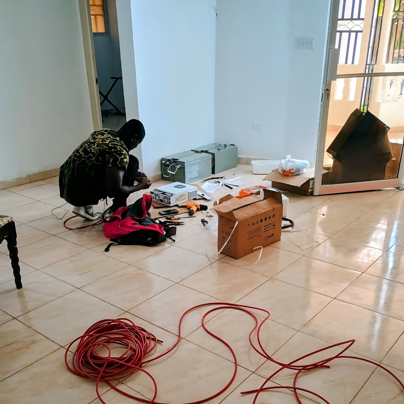 Installing the Solar Powered System at the House of Love September 2025